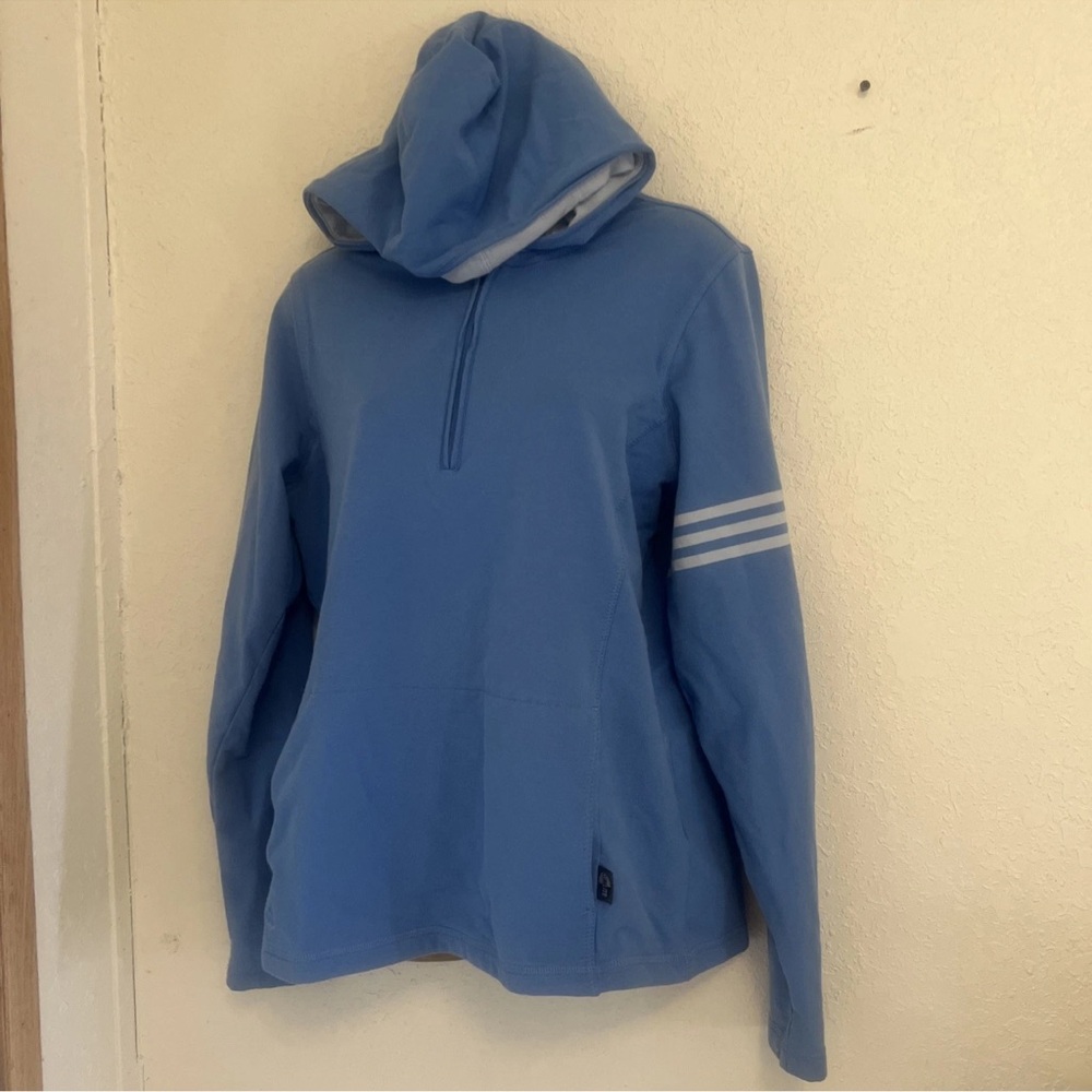 Adidas ClimaLite Womens Pullover Hoodie large 1/4 Zip Techfit Compression